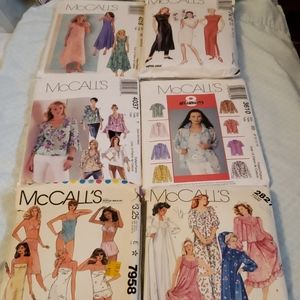 6 McCalls Sewing Patterns